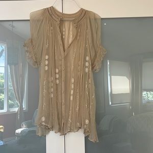 Free People Embroidered Sheer, Flowy Tunic